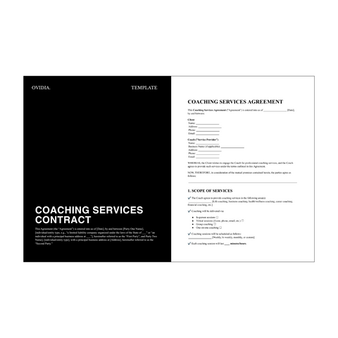 Coaching Services Contract Template