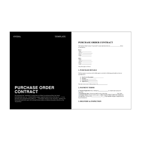 Purchase Order Contract Template
