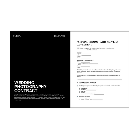 Wedding Photography Contract Template