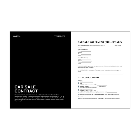 Car Sale Contract Template