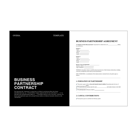 Business Partnership Contract Template